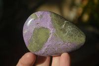 Polished Stichtite Galet / Palm Stones x 6 From Barberton, South Africa - Toprock Gemstones and Minerals 