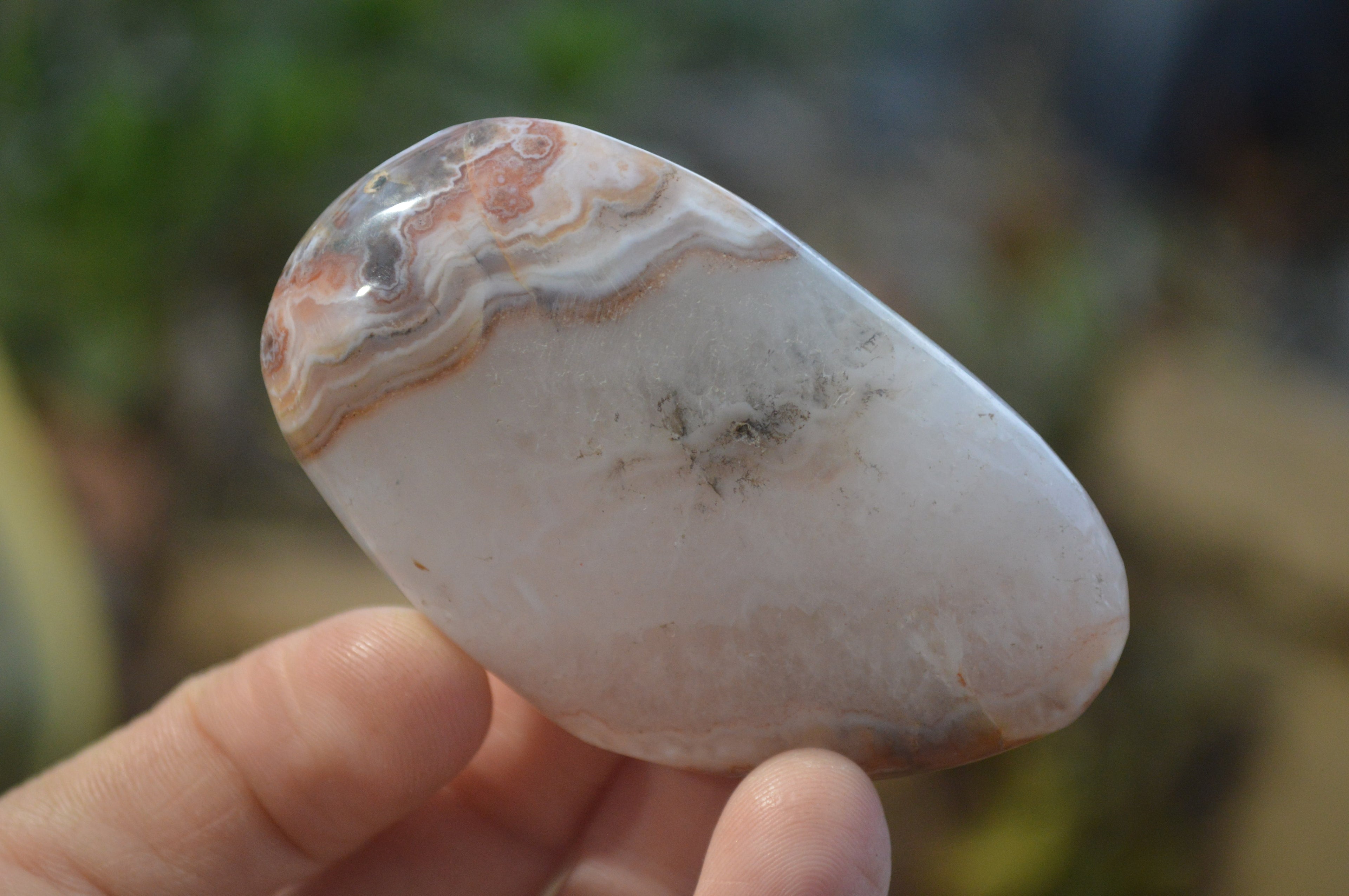 Polished River Agate Palm Stones  x 16 From Sashe River, Zimbabwe - Toprock Gemstones and Minerals 