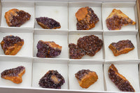 Natural Dark "Amethystos" Amethyst Clusters  x 12 From Kwaggafontein, South Africa - TopRock