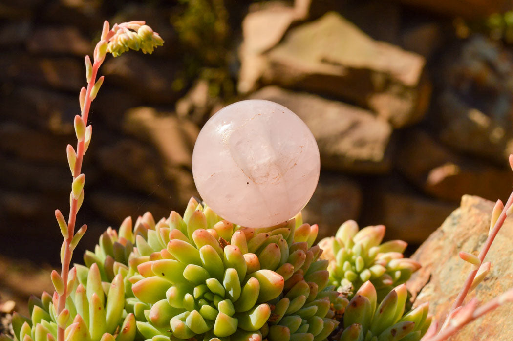 Polished Gemmy Pink Rose Quartz Spheres  x 6 From Ambatondrazaka, Madagascar - TopRock