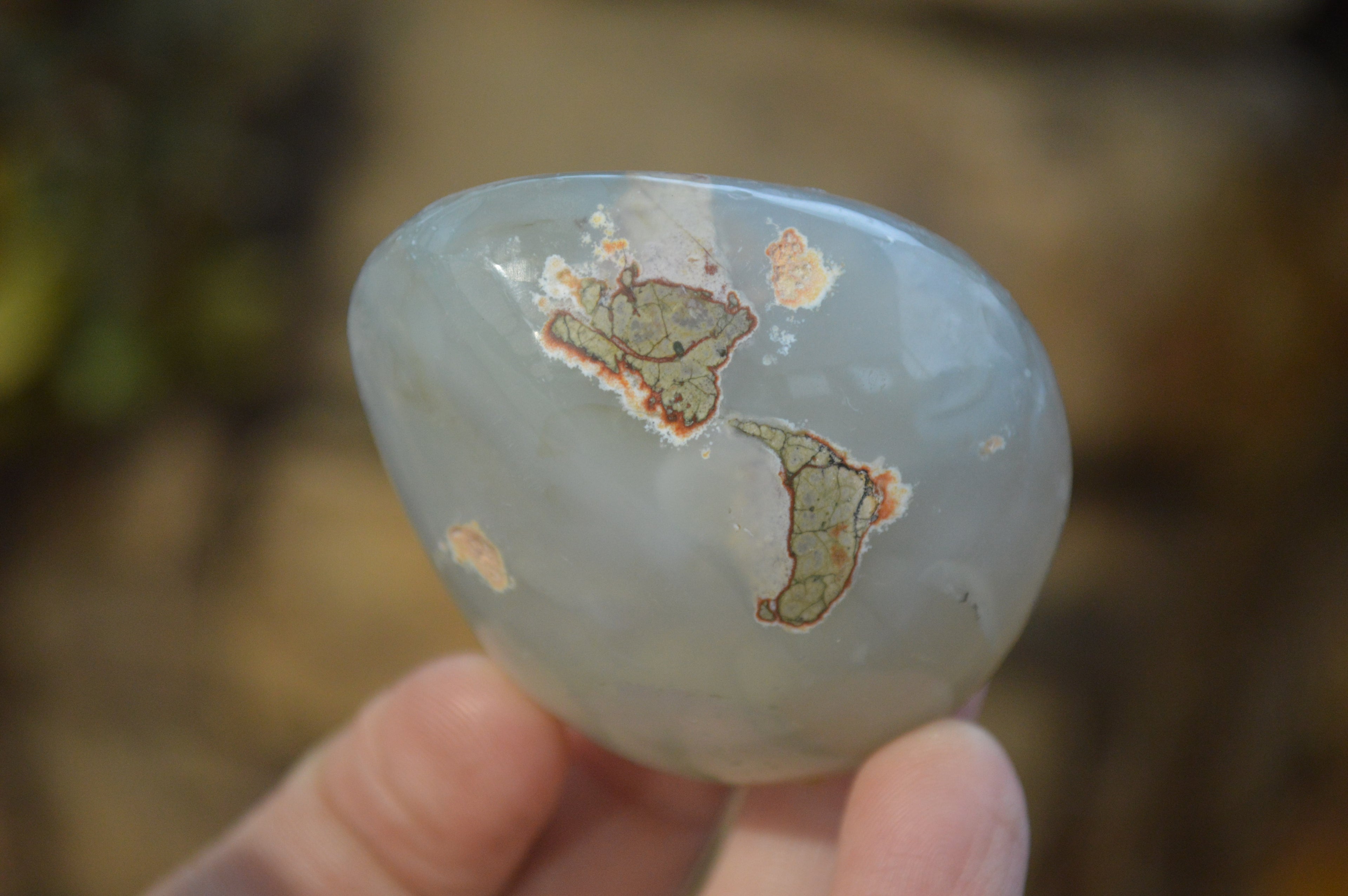 Polished River Agate Palm Stones  x 16 From Sashe River, Zimbabwe - Toprock Gemstones and Minerals 