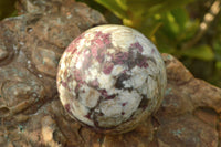 Polished Pink Tourmaline Rubellite Spheres x 2 From Ambatondrazaka, Madagascar - TopRock