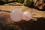 Polished Gemmy Pink Rose Quartz Spheres  x 6 From Ambatondrazaka, Madagascar - TopRock