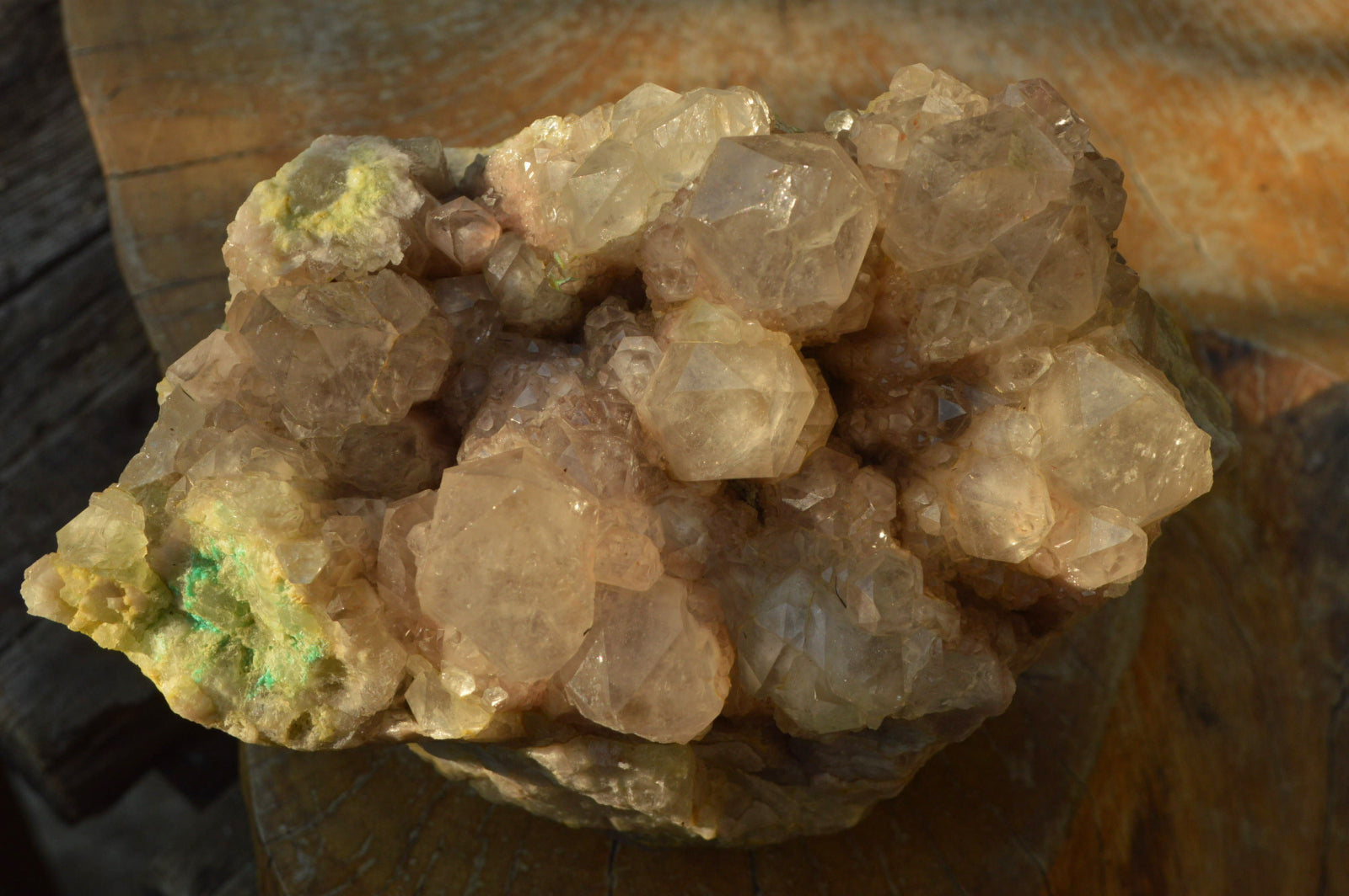 Natural Malachite Infused Smokey Quartz Cluster x 1 From Luena, Congo - TopRock