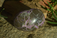Polished Stichtite Galet / Palm Stones x 6 From Barberton, South Africa - Toprock Gemstones and Minerals 