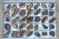 Natural Small Dark "Amethystos" Amethyst Clusters x 35 From Kwaggafontein, South Africa - TopRock