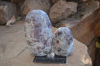 Polished Rubellite Pink Tourmaline Standing Free Forms x 3 From Madagascar - Toprock Gemstones and Minerals 