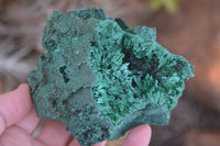 Natural Chatoyant Silky Malachite Specimens  x 6 From Kasompe, Congo - Toprock Gemstones and Minerals 