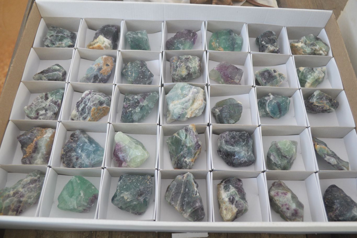 Natural Rough Watermelon Fluorite Cobbed Specimens  x 35 From Uis, Namibia - Toprock Gemstones and Minerals 