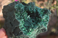 Natural Chatoyant Silky Malachite Specimens  x 6 From Kasompe, Congo - Toprock Gemstones and Minerals 