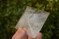 Polished Beautiful Clear Rock Crystal Quartz Pyramids x 2 From Madagascar