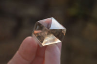 Polished Wispy Phantom Smokey Quartz Points x 12 From Madagascar - Toprock Gemstones and Minerals 