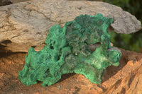 Natural Chatoyant Silky Malachite Specimens  x 3 From Congo - Toprock Gemstones and Minerals 