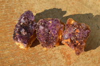Natural Small Dark "Amethystos" Amethyst Clusters x 35 From Kwaggafontein, South Africa - TopRock