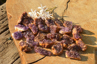 Natural Small Dark "Amethystos" Amethyst Clusters x 66 From Kwaggafontein, South Africa - TopRock