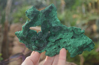 Natural Chatoyant Silky Malachite Specimens  x 3 From Congo - Toprock Gemstones and Minerals 