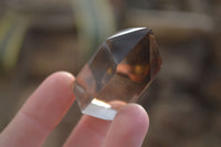 Polished Wispy Phantom Smokey Quartz Points x 12 From Madagascar - Toprock Gemstones and Minerals 