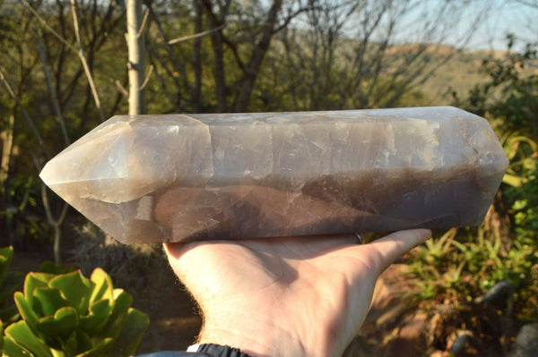 Polished Large Rare Blue Girasol Quartz Tower x 1 From Ambatondrazaka, Madagascar - TopRock