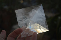Polished Beautiful Clear Rock Crystal Quartz Pyramids x 2 From Madagascar