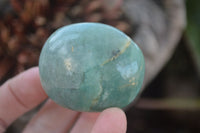 Polished  Blue Amazonite Palm Stones  x 12 From Madagascar - Toprock Gemstones and Minerals 