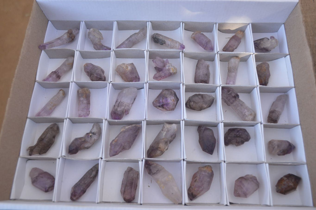 Natural Skeletal & Sceptre Window Amethyst Crystals  x 35 From Chiredzi, Zimbabwe - Toprock Gemstones and Minerals 