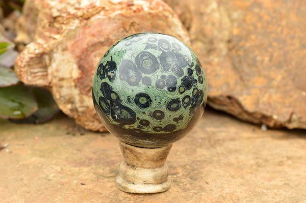Polished Stromatolite / Kambamba Jasper Spheres  x 2 From Mahajanga, Madagascar - TopRock
