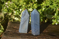Polished Blue Lazulite Points  x 2 From Madagascar - Toprock Gemstones and Minerals 