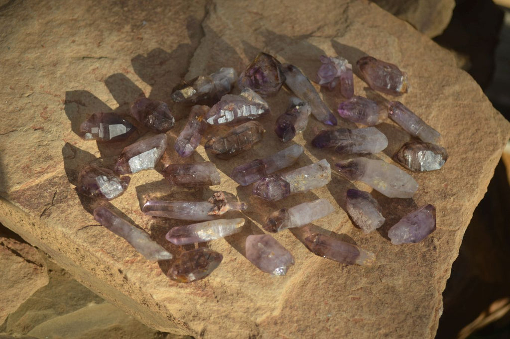Natural Skeletal & Sceptre Window Amethyst Crystals  x 35 From Chiredzi, Zimbabwe - Toprock Gemstones and Minerals 