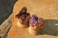 Natural Small Dark "Amethystos" Amethyst Clusters x 66 From Kwaggafontein, South Africa - TopRock