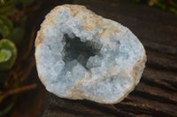 Natural Blue Celestite Crystal Specimens  x 7 From Sakoany, Madagascar - Toprock Gemstones and Minerals 