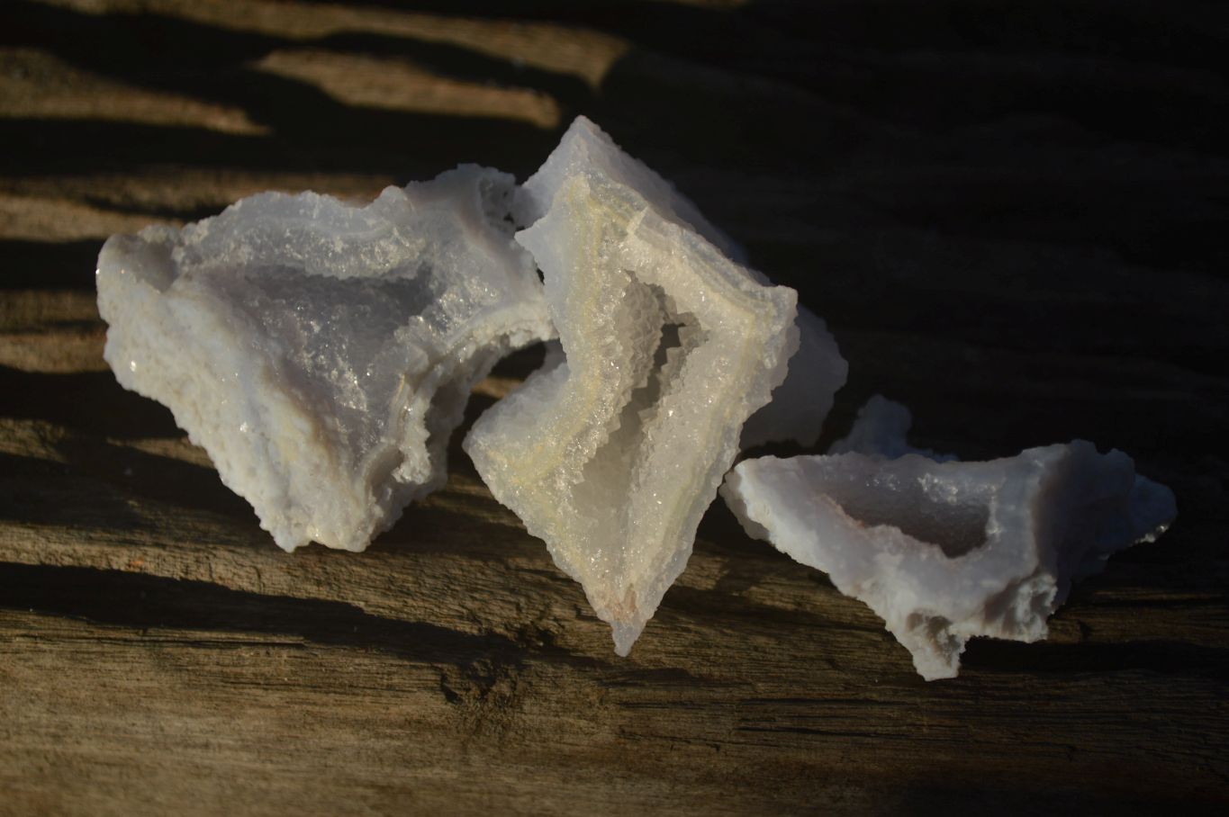 Natural Etched Blue Chalcedony Specimens x 70 From Nsanje, Malawi - Toprock Gemstones and Minerals 