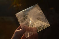 Polished Beautiful Clear Rock Crystal Quartz Pyramids x 2 From Madagascar