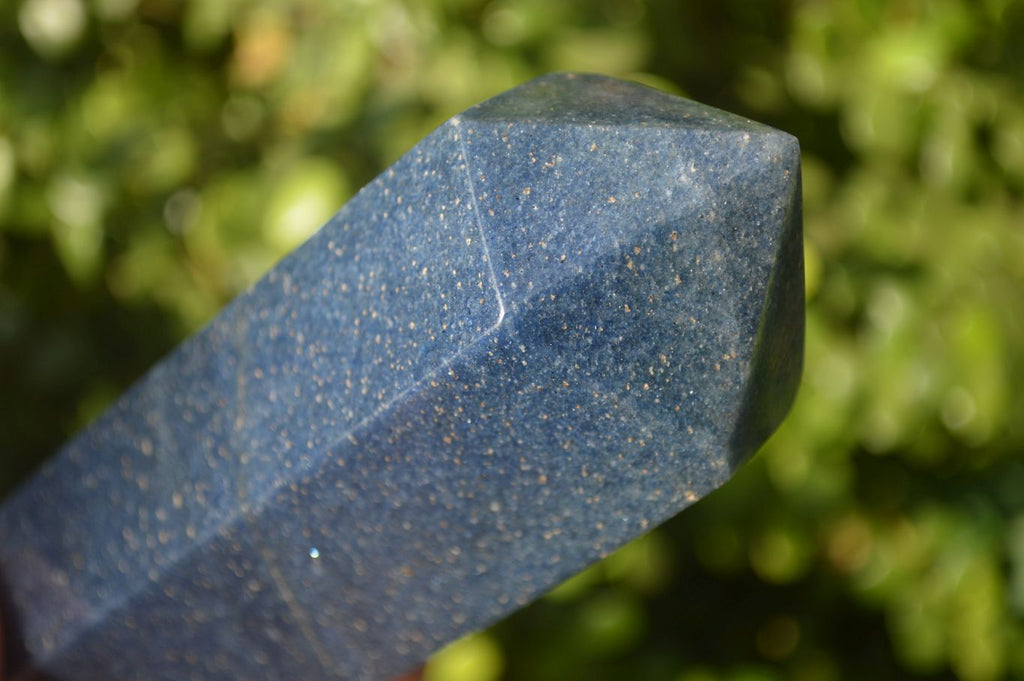 Polished Blue Lazulite Points  x 2 From Madagascar - Toprock Gemstones and Minerals 