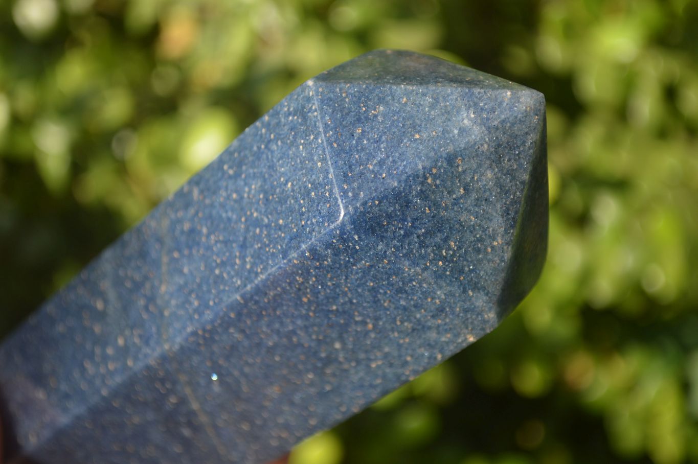 Polished Blue Lazulite Points  x 2 From Madagascar - Toprock Gemstones and Minerals 