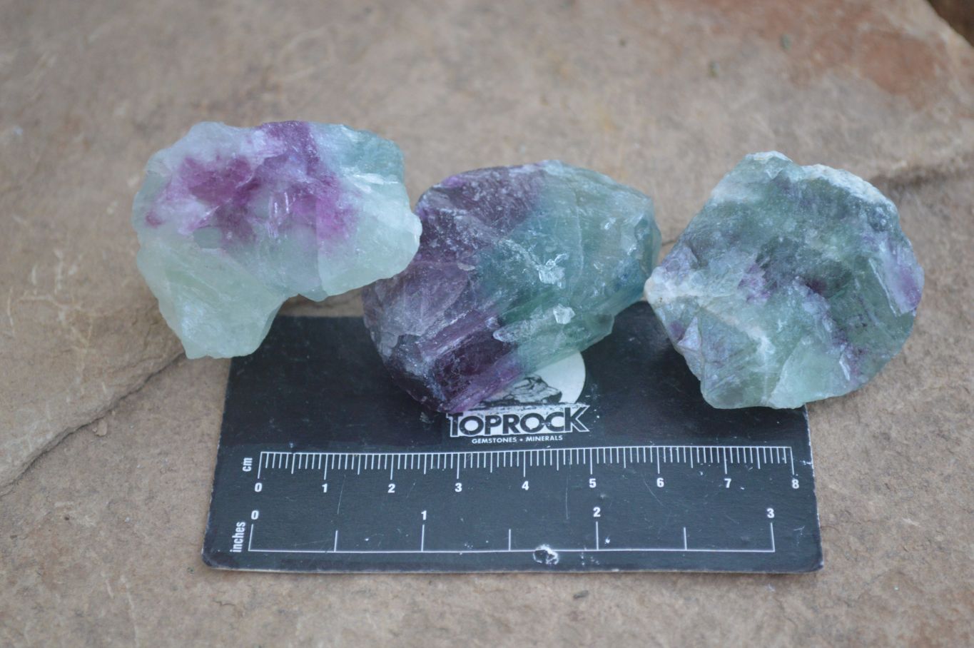 Natural Rough Watermelon Fluorite Cobbed Specimens  x 35 From Uis, Namibia - Toprock Gemstones and Minerals 