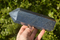 Polished Blue Lazulite Points  x 2 From Madagascar - Toprock Gemstones and Minerals 
