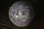 Polished Purple Lepidolite Spheres (One With Rubellite) x 2 From Madagascar - Toprock Gemstones and Minerals 