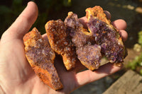 Natural Small Dark "Amethystos" Amethyst Clusters x 35 From Kwaggafontein, South Africa - TopRock