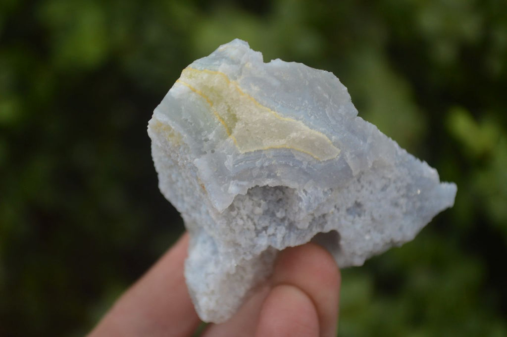 Natural Etched Blue Chalcedony Specimens  x 12 From Nsanje, Malawi - Toprock Gemstones and Minerals 