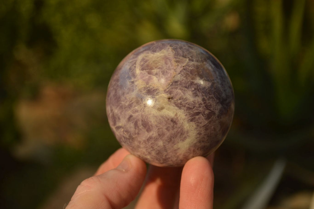 Polished Purple Lepidolite Spheres  x 6 From Madagascar - Toprock Gemstones and Minerals 