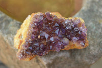 Natural Small Dark "Amethystos" Amethyst Clusters x 35 From Kwaggafontein, South Africa - TopRock