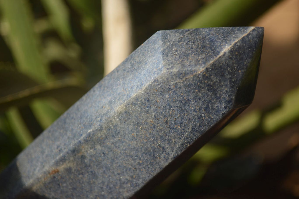 Polished Blue Lazulite Points  x 2 From Madagascar - Toprock Gemstones and Minerals 