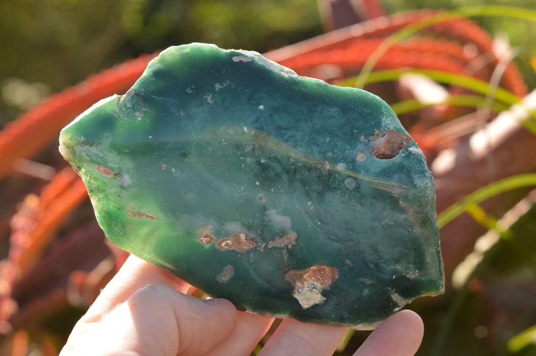 Polished Green Mtorolite Plates x 3 From Zimbabwe - TopRock