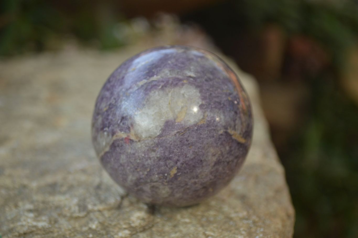 Polished Purple Lepidolite Spheres  x 6 From Madagascar - Toprock Gemstones and Minerals 