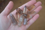 Polished Wispy Phantom Smokey Quartz Points x 35 From Madagascar - Toprock Gemstones and Minerals 