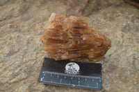 Natural Honey Aragonite Etched & Cobbed Pieces  x 6 From Namibia