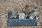 Polished Wispy Phantom Smokey Quartz Points x 35 From Madagascar - Toprock Gemstones and Minerals 