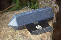 Polished Blue Lazulite Points  x 2 From Madagascar - Toprock Gemstones and Minerals 