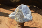 Natural Etched Blue Chalcedony Agate Specimens  x 5 From Nsanje, Malawi - TopRock