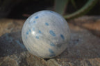 Polished Blue Spotted Spinel Quartz Spheres x 4 From Madagascar - Toprock Gemstones and Minerals 